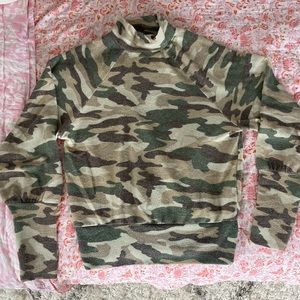 Anthropologie Camo Sweater